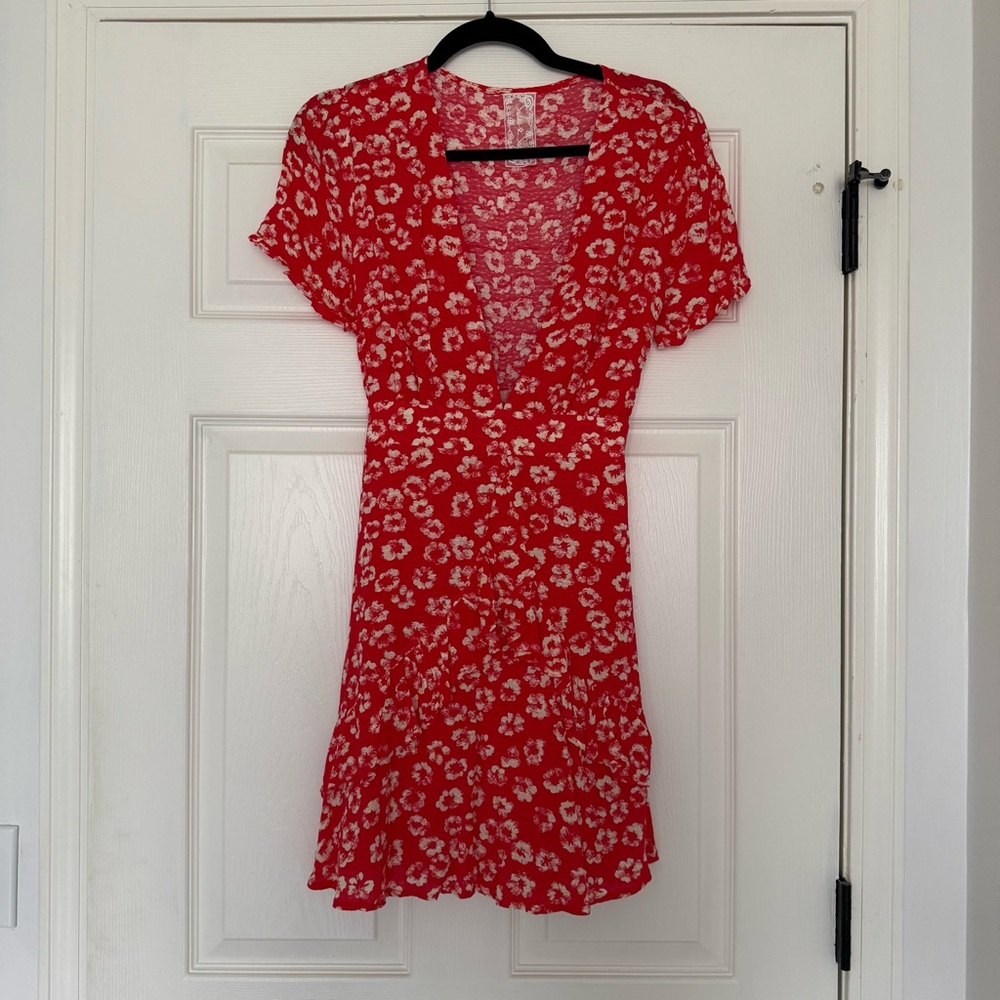 Sadie And Sage Floral Print Ruffled Summer Dress | Size S
